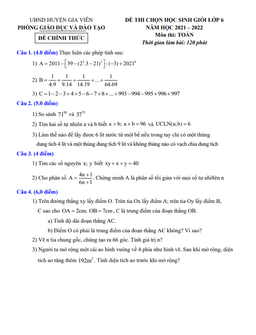 đề thi học sinh giỏi toán 6 năm 2021 – 2022 phòng gd&đt gia viễn – ninh bình