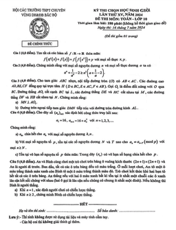 đề thi hsg toán 10 lần 15 năm 2024 hội các trường thpt chuyên dh&đb bắc bộ