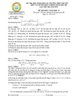 đề thi hsg toán 10 năm 2019 cụm trường thpt chuyên dh&đb bắc bộ