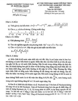 đề thi hsg toán thcs năm 2022 – 2023 phòng gd&đt buôn ma thuột – đắk lắk