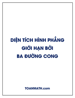 diện tích hình phẳng giới hạn bởi ba đường cong