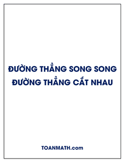 đường thẳng song song và đường thẳng cắt nhau