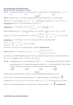 hướng dẫn giải toán vdc trong các đề thi thử tn thpt 2024 môn toán