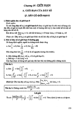 kĩ thuật tính giới hạn của dãy số và hàm số