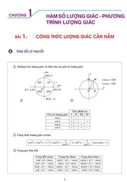 lý thuyết và bài tập hàm số lượng giác và phương trình lượng giác