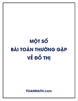 một số bài toán thường gặp về đồ thị