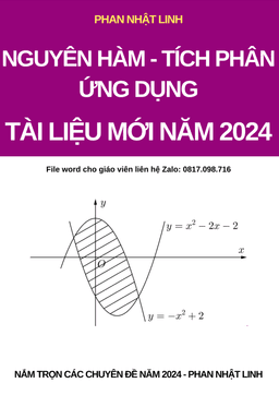 nắm trọn chuyên đề nguyên hàm, tích phân và ứng dụng ôn thi thpt qg môn toán