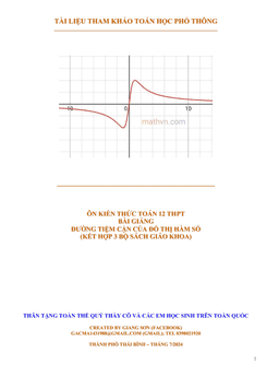 ôn kiến thức, luyện kỹ năng bài giảng đường tiệm cận của đồ thị hàm số