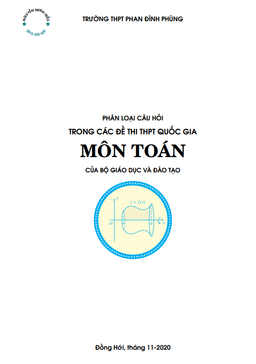 phân loại câu hỏi trong các đề thi thpt quốc gia môn toán của bộ gd&đt