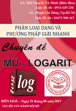 phân loại dạng và phương pháp giải nhanh chuyên đề mũ và logarit – nguyễn vũ minh