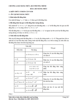 phân loại và phương pháp giải bài tập bất đẳng thức – bất phương trình