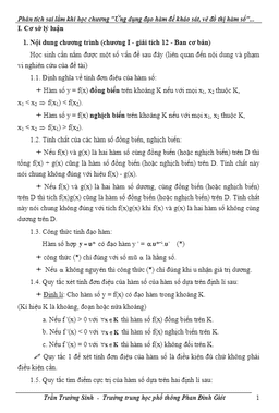 phân tích sai lầm khi học chương khảo sát hàm số – trần trường sinh