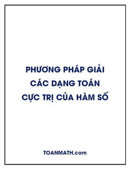 phương pháp giải các dạng toán cực trị của hàm số