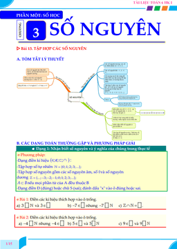 phương pháp giải toán số nguyên toán 6 knttvcs