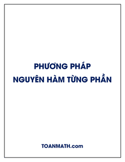 phương pháp nguyên hàm từng phần