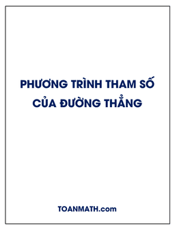 phương trình tham số của đường thẳng