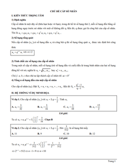 tài liệu chủ đề cấp số nhân