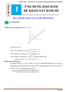 tài liệu chuyên đề đường tiệm cận của đồ thị hàm số