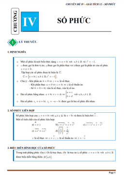 tài liệu chuyên đề số phức