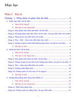 tóm tắt lý thuyết, các dạng toán và bài tập môn toán 8