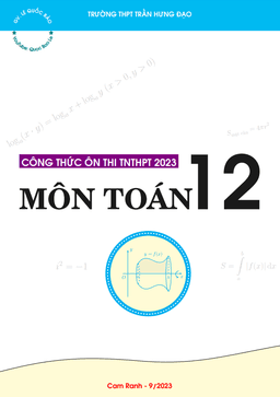 tổng hợp công thức ôn thi tốt nghiệp thpt môn toán – lê quốc bảo