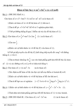tuyển chọn bài tập hàm số – phạm duy