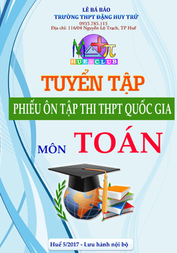 tuyển tập phiếu ôn tập thi thpt quốc gia 2017 môn toán – lê bá bảo