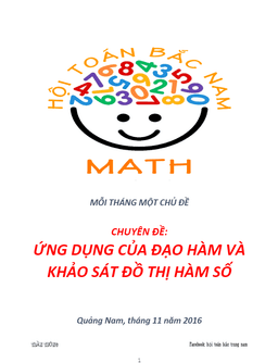 ứng dụng của đạo hàm và khảo sát đồ thị hàm số – trần thông