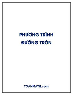 viết phương trình đường tròn (oxy)