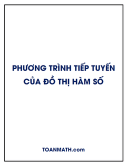 viết phương trình tiếp tuyến của đồ thị hàm số