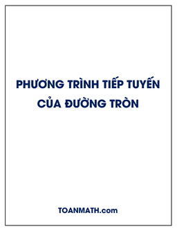 viết phương trình tiếp tuyến của đường tròn (oxy)